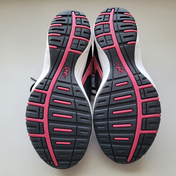 New Ryka Leather Mesh Lace-Up Walking Sneakers - Picture 10 of 11